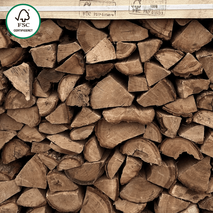 Egetræ - 1 m³ Ovntørret - FSC©