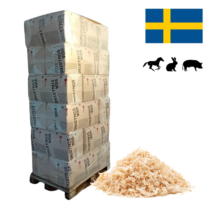 Vida spåner - 21x23kg - Leveres med mobiltruck